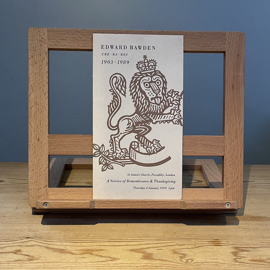 Edward Bawden: A Service of Remembrance & Thanksgiving