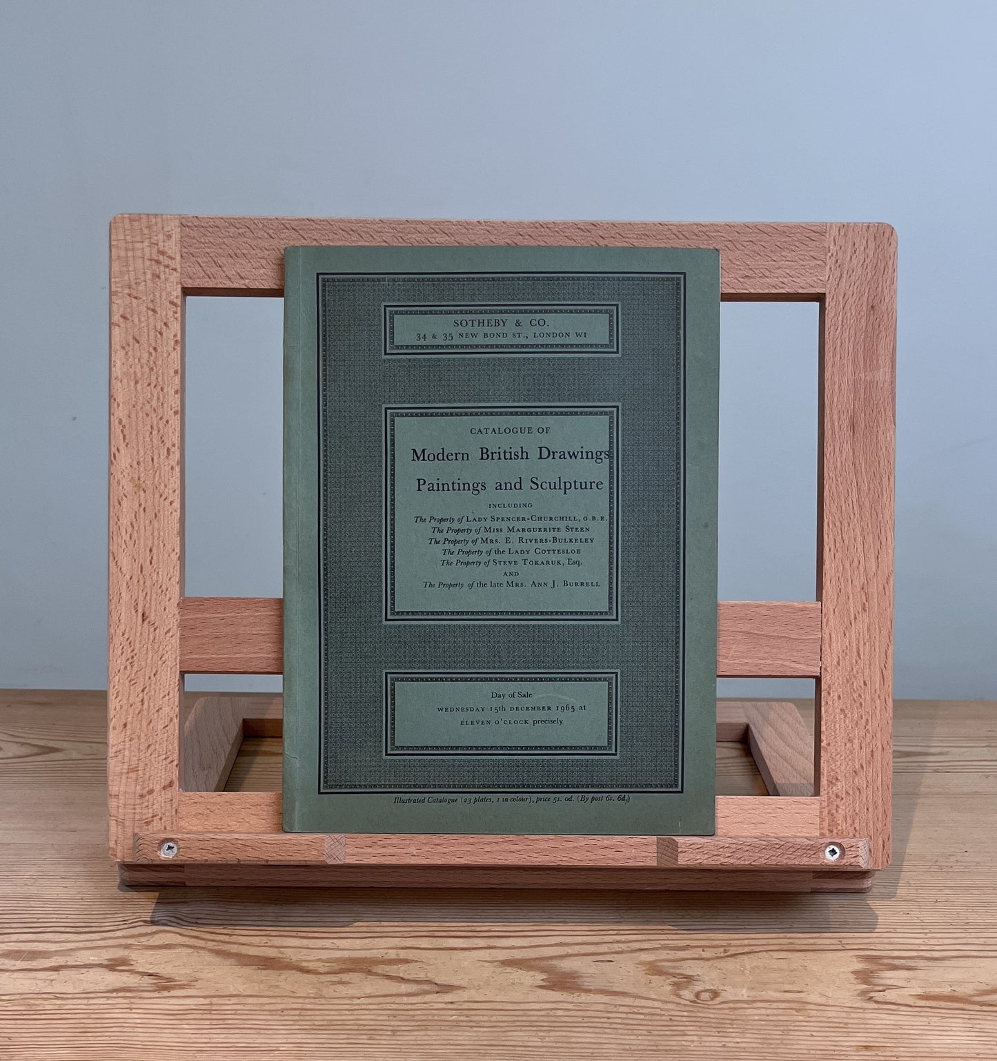 Modern British Paintings, Drawings and Sculpture 15th December 1965